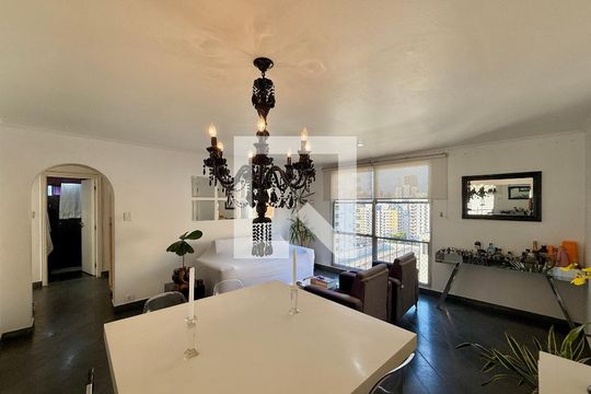 Sala  de apartamento à venda com 2 quartos, 98m² em Vila Nova Conceição, São Paulo