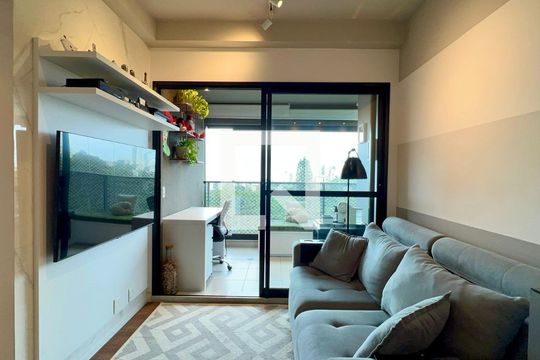 Sala de apartamento à venda com 2 quartos, 57m² em Pinheiros, São Paulo