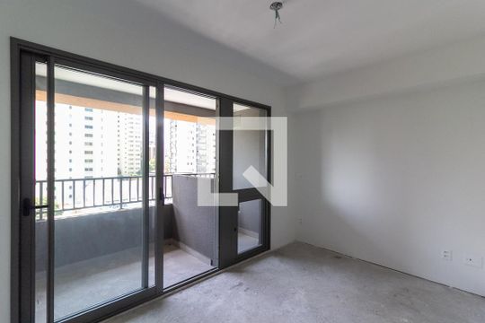 Sala - Quarto de kitnet/studio para alugar com 1 quarto, 25m² em Cidade Monções, São Paulo