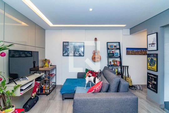 Sala de apartamento à venda com 2 quartos, 82m² em Buritis, Belo Horizonte