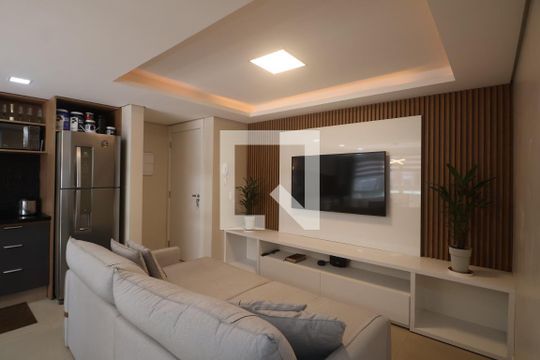 Sala/Cozinha de apartamento à venda com 2 quartos, 54m² em Fátima, Canoas