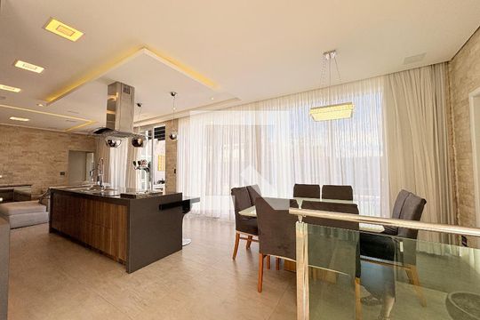 Sala de Jantar de casa de condomínio para alugar com 4 quartos, 362m² em Parque Cecap, Jundiaí