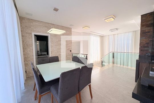 Sala de Jantar de casa de condomínio para alugar com 4 quartos, 362m² em Parque Cecap, Jundiaí