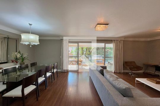 Sala  de apartamento à venda com 4 quartos, 185m² em Santo Amaro, São Paulo