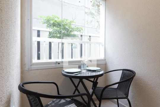 Varanda da Sala de apartamento para alugar com 2 quartos, 30m² em Vila Sônia, São Paulo