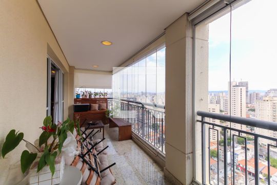 Varanda de apartamento à venda com 3 quartos, 346m² em Parque da Mooca, São Paulo