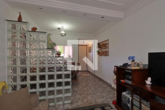 Sala de apartamento à venda com 3 quartos, 100m² em Vila Guiomar, Santo André