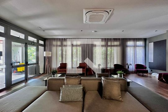 Área comum - Salão de festas de apartamento para alugar com 1 quarto, 41m² em Santo Amaro, São Paulo