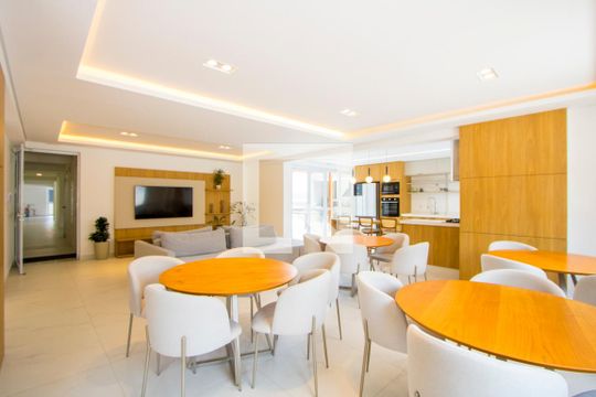 Área comum - Salão de festas de apartamento à venda com 2 quartos, 69m² em Parque das Nações, Santo André