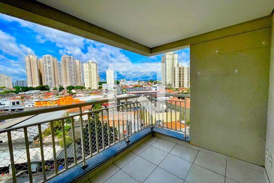 Varanda da Sala de apartamento para alugar com 2 quartos, 62m² em Vila Augusta, Guarulhos