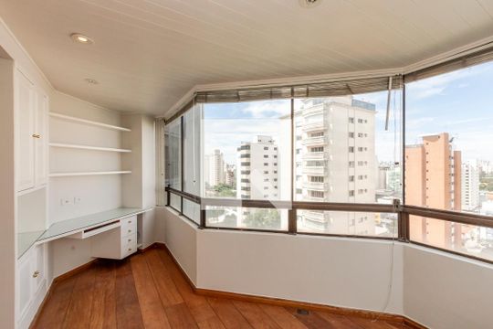 Varanda da Sala de apartamento para alugar com 4 quartos, 285m² em Campo Belo, São Paulo