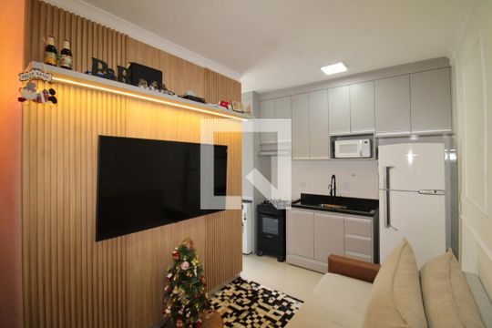 Sala / Cozinha  de apartamento à venda com 1 quarto, 30m² em Chora Menino, São Paulo