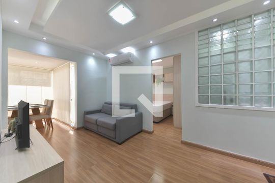 Sala de apartamento à venda com 1 quarto, 40m² em Vila Gertrudes, São Paulo