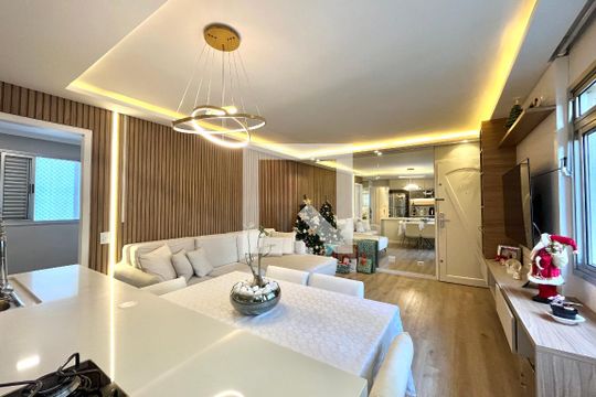 Sala de apartamento à venda com 3 quartos, 102m² em Vila Paulista, São Paulo