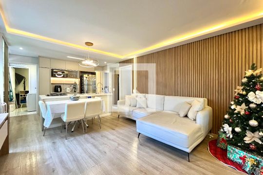 Sala de apartamento à venda com 3 quartos, 102m² em Vila Paulista, São Paulo