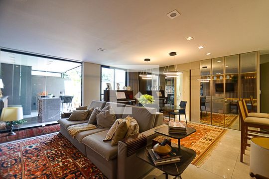 Sala Ambientes de apartamento à venda com 2 quartos, 164m² em Santo Antônio, Belo Horizonte