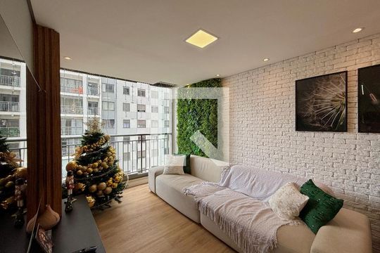 Sala de apartamento para alugar com 3 quartos, 71m² em Santo Amaro, São Paulo