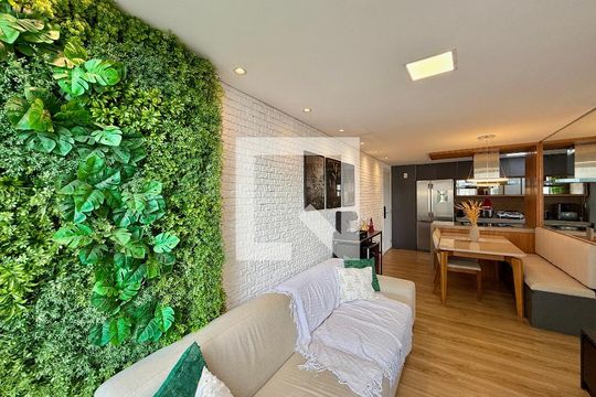 Sala de apartamento para alugar com 3 quartos, 71m² em Santo Amaro, São Paulo