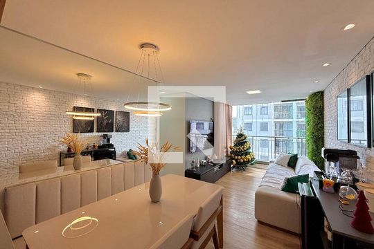 Sala de apartamento para alugar com 3 quartos, 71m² em Santo Amaro, São Paulo