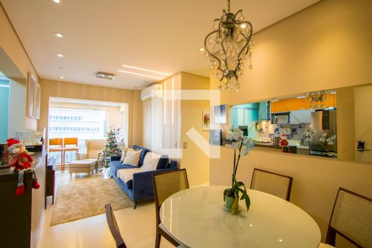 Sala de apartamento à venda com 2 quartos, 67m² em Vila Homero Thon, Santo André