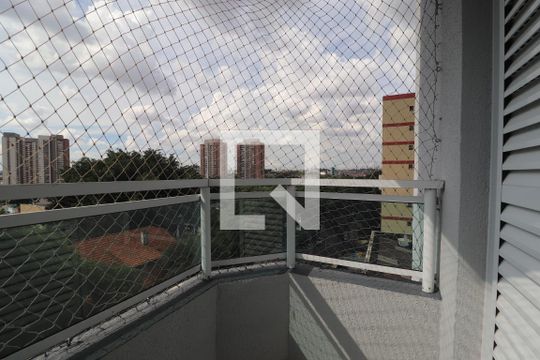Varanda Quarto 1 suíte de apartamento à venda com 2 quartos, 62m² em Vila Homero Thon, Santo André