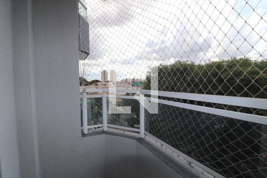 Varanda Quarto 1 suíte de apartamento à venda com 2 quartos, 62m² em Vila Homero Thon, Santo André