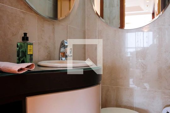Lavabo de apartamento à venda com 3 quartos, 158m² em Vila Caminho do Mar, São Bernardo do Campo