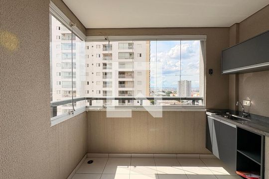 Varanda gourmet  de apartamento à venda com 2 quartos, 80m² em Campestre, Santo André