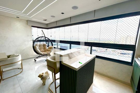 Varanda da Sala de apartamento à venda com 2 quartos, 90m² em Vila Augusta, Guarulhos