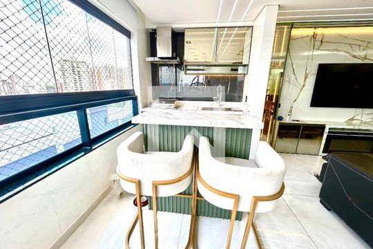 Varanda da Sala de apartamento à venda com 2 quartos, 90m² em Vila Augusta, Guarulhos