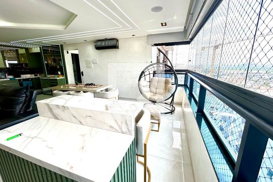 Varanda da Sala de apartamento à venda com 2 quartos, 90m² em Vila Augusta, Guarulhos