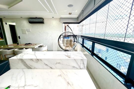 Varanda da Sala de apartamento à venda com 2 quartos, 90m² em Vila Augusta, Guarulhos