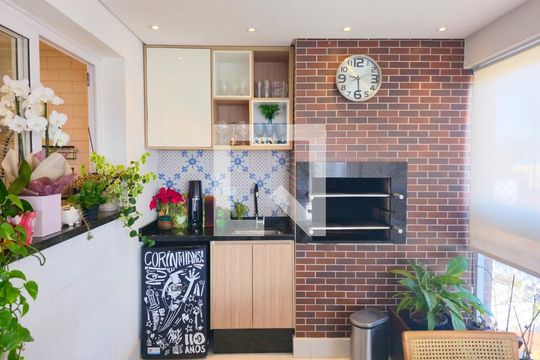Varanda da Sala de apartamento à venda com 3 quartos, 159m² em Vila Rosalia, Guarulhos