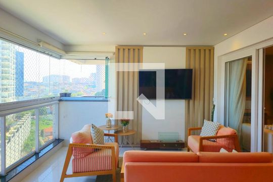 Varanda da Sala de apartamento à venda com 3 quartos, 159m² em Vila Rosalia, Guarulhos