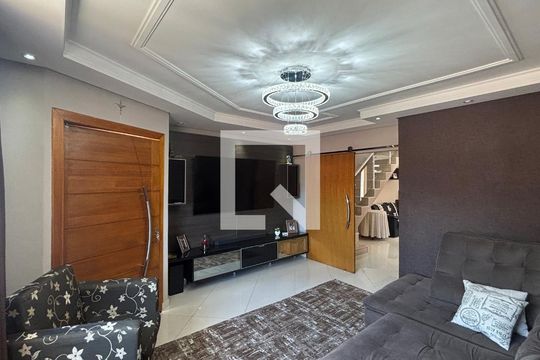Sala - Sala de Jantar de casa à venda com 3 quartos, 225m² em Jardim Santo André, Santo André