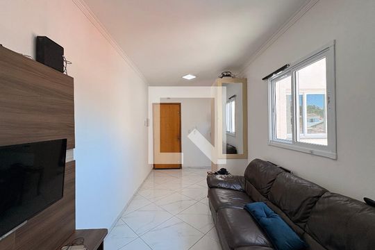 Sala de apartamento à venda com 2 quartos, 112m² em Vila Alzira, Santo André