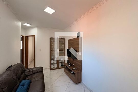 Sala de apartamento à venda com 2 quartos, 112m² em Vila Alzira, Santo André