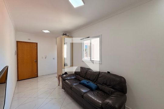 Sala de apartamento à venda com 2 quartos, 112m² em Vila Alzira, Santo André