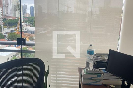 Sala de apartamento à venda com 1 quarto, 109m² em Cidade Monções, São Paulo