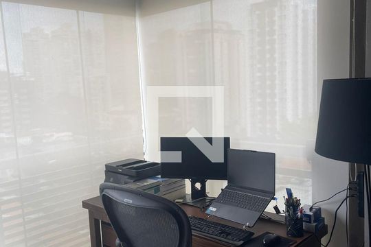 Sala de apartamento à venda com 1 quarto, 109m² em Cidade Monções, São Paulo