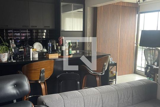 Sala de apartamento à venda com 1 quarto, 109m² em Cidade Monções, São Paulo