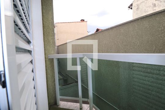 Varanda Quarto 1 suíte de apartamento à venda com 2 quartos, 55m² em Jardim Ana Maria, Santo André