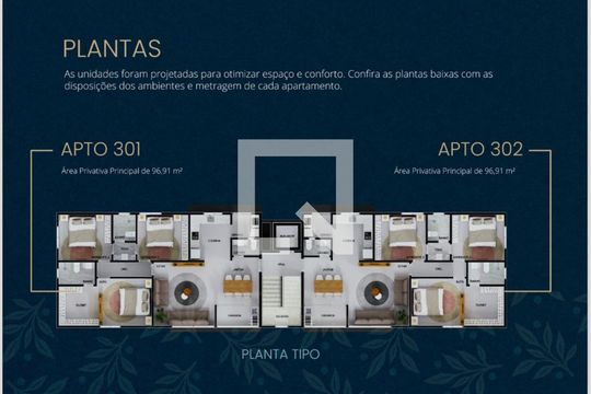 Apartamento à venda com 3 quartos, 96m² em Anchieta, Belo Horizonte