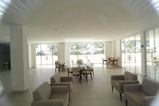 Área comum - Salão de festas de apartamento para alugar com 2 quartos, 70m² em Granja Marileusa, Uberlândia