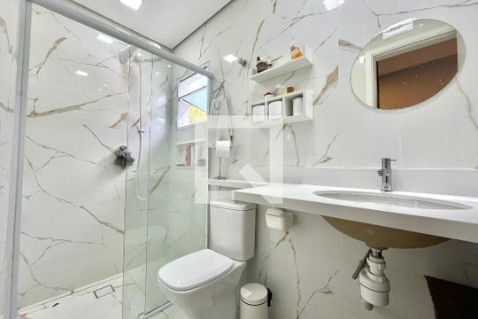Banheiro da Suíte de apartamento à venda com 3 quartos, 145m² em Vila Guarani (z Sul), São Paulo