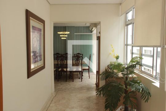 Sala de apartamento para alugar com 3 quartos, 210m² em Ponta da Praia, Santos