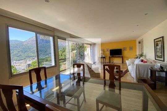 Sala  de apartamento à venda com 3 quartos, 156m² em Lagoa, Rio de Janeiro