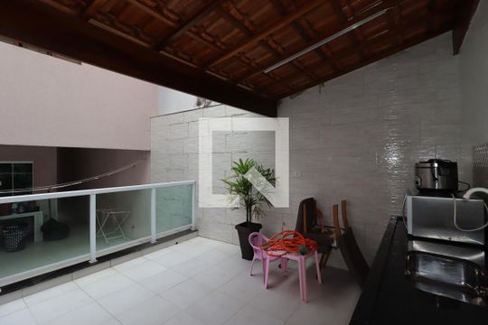 Área Gourmet de casa à venda com 3 quartos, 80m² em Jardim Santo Alberto, Santo André