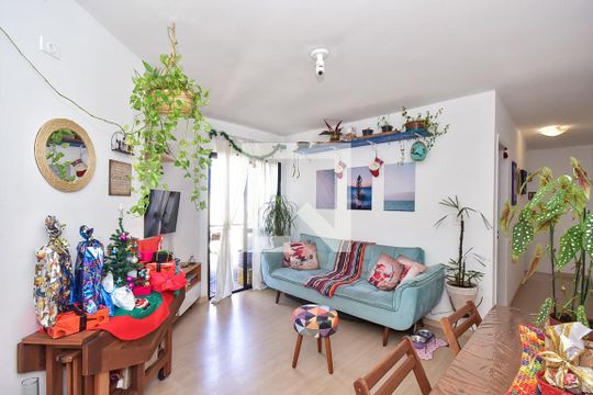 Sala de apartamento à venda com 2 quartos, 58m² em Jardim Taboao, São Paulo