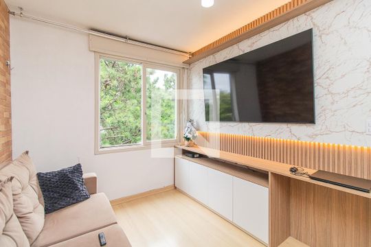 Sala de apartamento à venda com 1 quarto, 42m² em Cavalhada, Porto Alegre